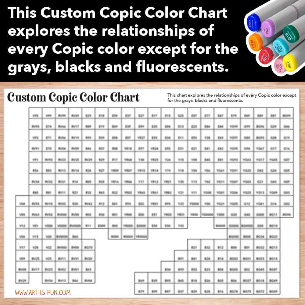 Custom Copic Color Chart Thaneeya