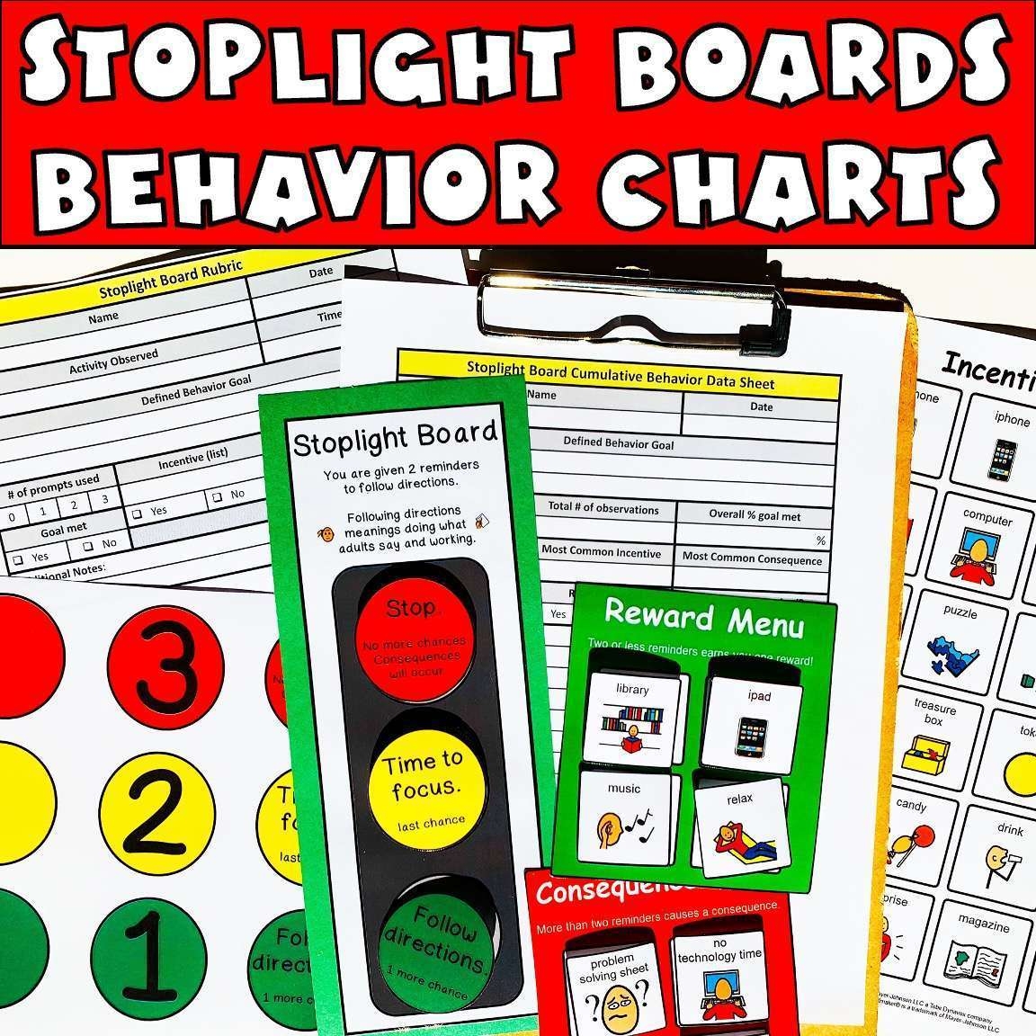 Free Printable Traffic Light Behaviour Chart