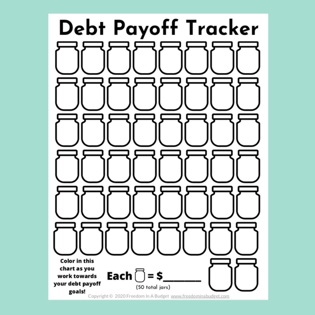 Debt Tracker Printable Debt Payoff Tracker PDF Etsy
