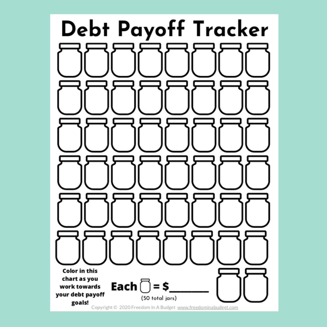 Debt Free Charts Printable Free