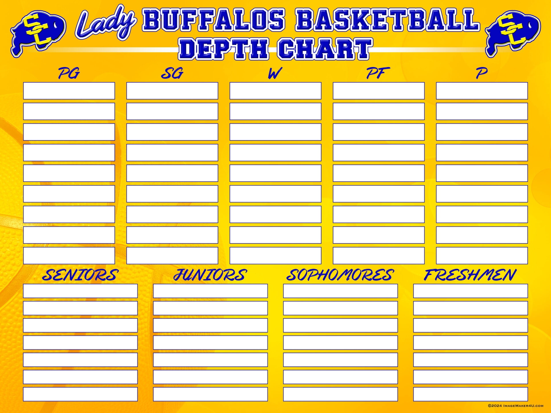 Depth Chart Printable