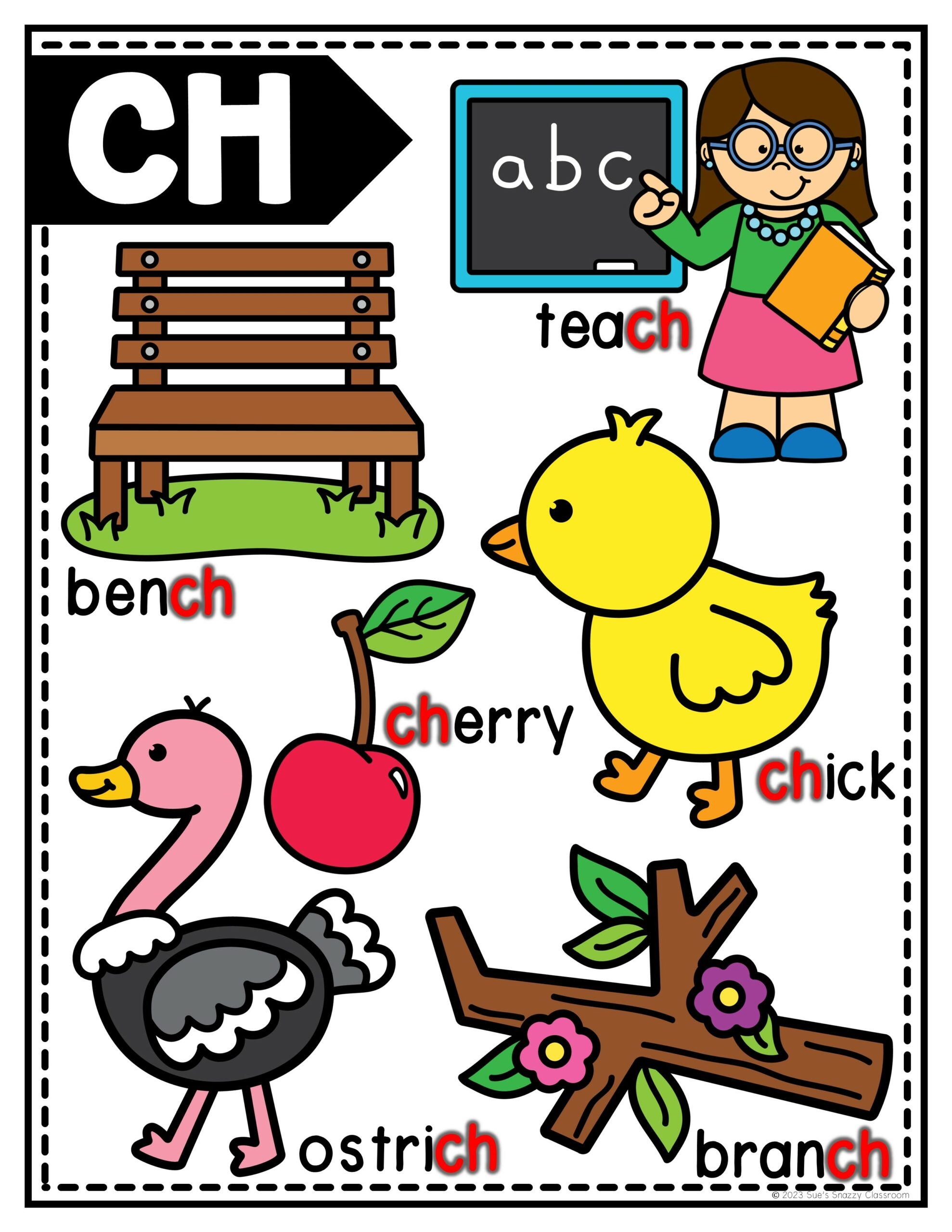 Digraph Anchor Chart Posters Beginning And Ending Diagraphs Made By Teachers
