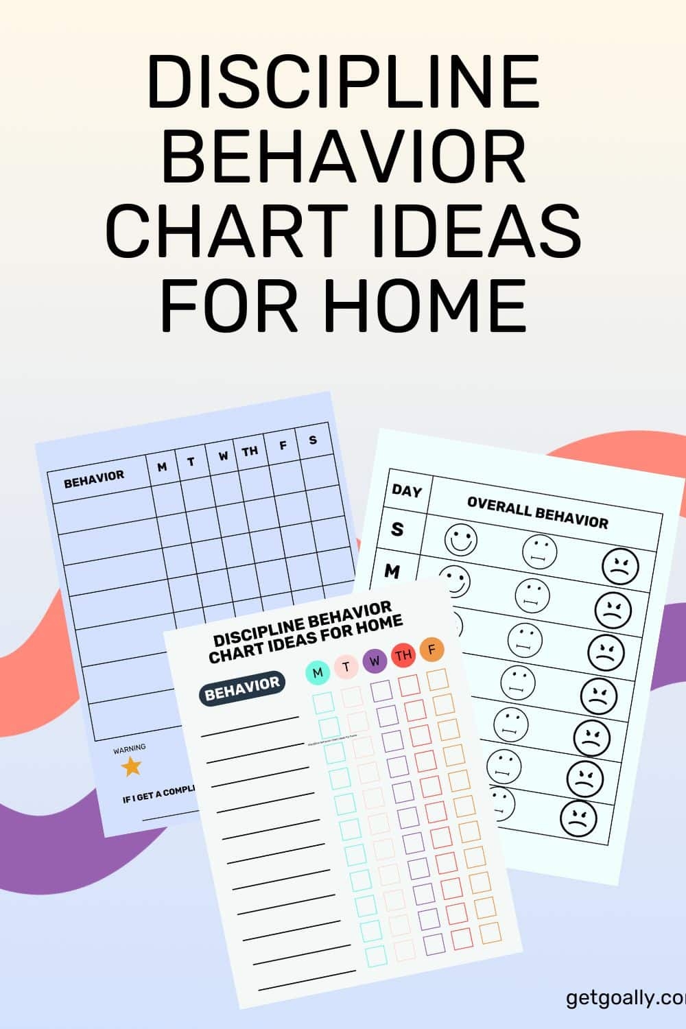 Discipline Behavior Chart Ideas For Home Free Printable Goally