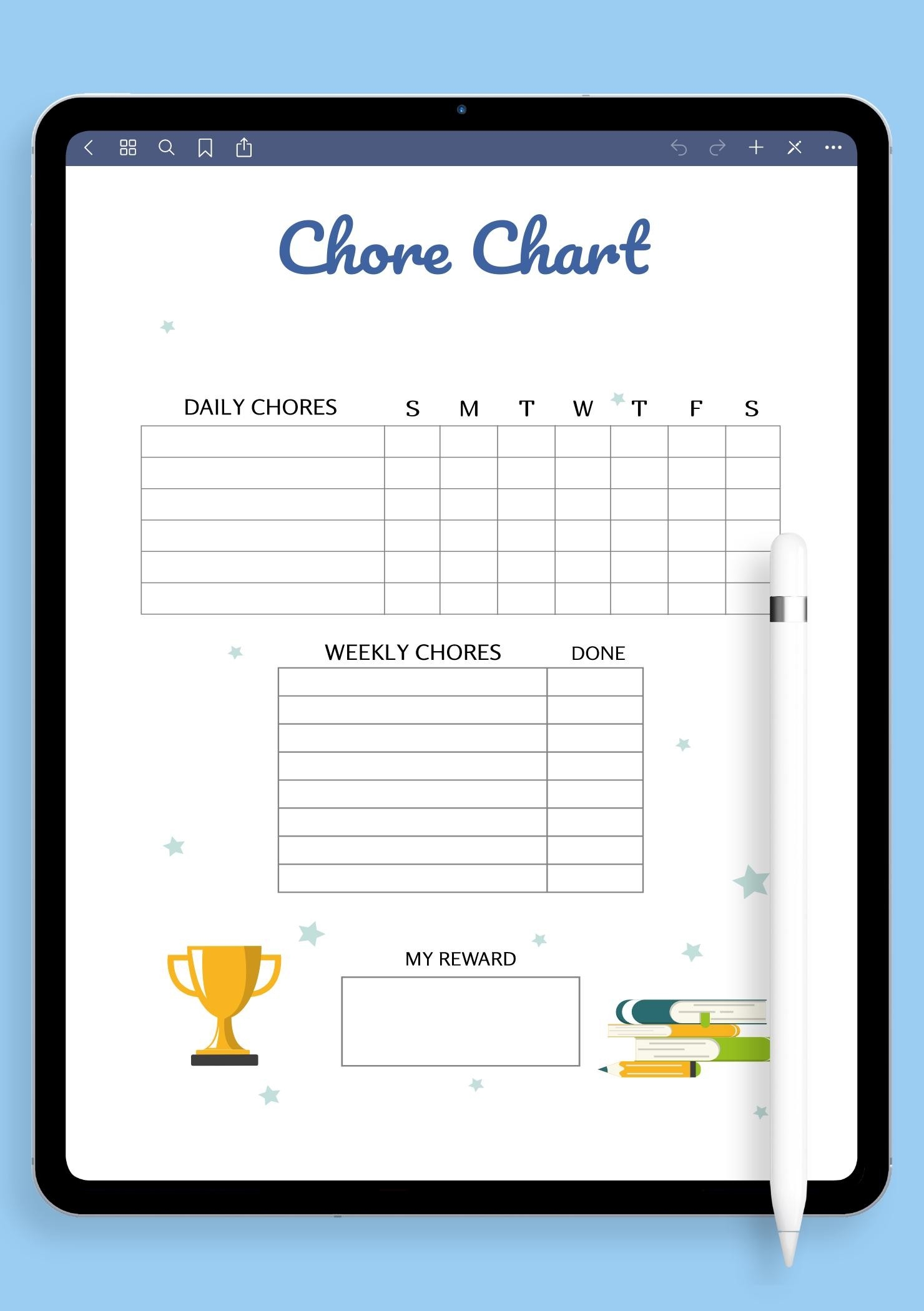 Chore Reward Chart Printable