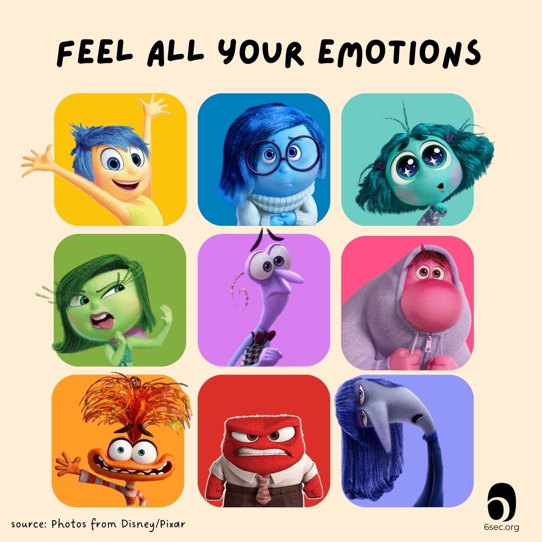 Inside Out 2 Emotions Chart Printable