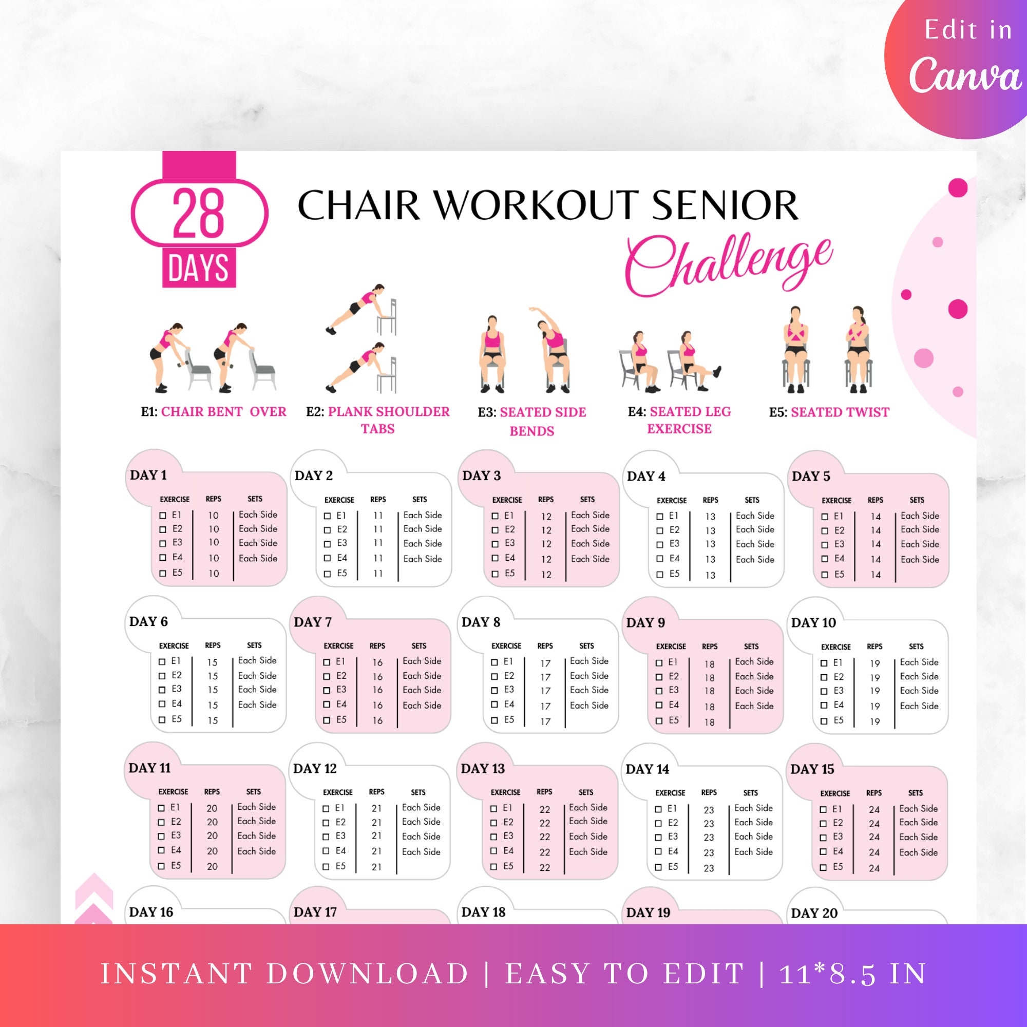 Editable 28 DAYS Chair Workout Seniors Challenge Chair Workout Seniors 28 Days Challenge Digital Product Fitness Chair Yoga Seniors Etsy Editable 28 DAYS Chair Workout Seniors Challenge Chair Workout Seniors 28 Days Challenge Digital Product Fitness Chair Yoga Seniors Etsy