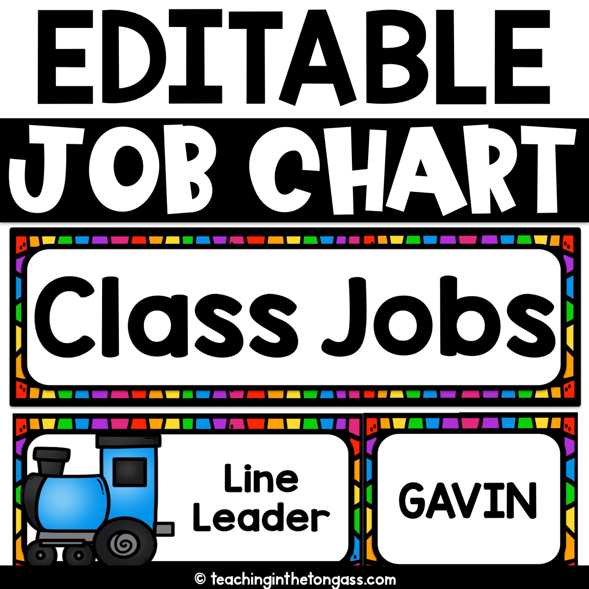 Editable Classroom Job Display Chart Teaching In The Tongass