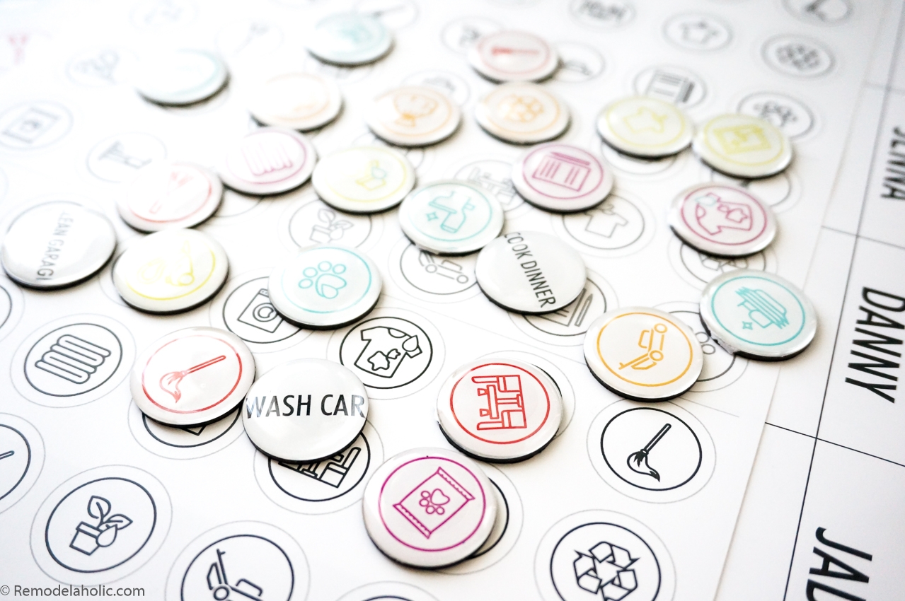 Editable Magnetic Chore Chart Printable For Kids Remodelaholic Editable Magnetic Chore Chart Printable For Kids Remodelaholic