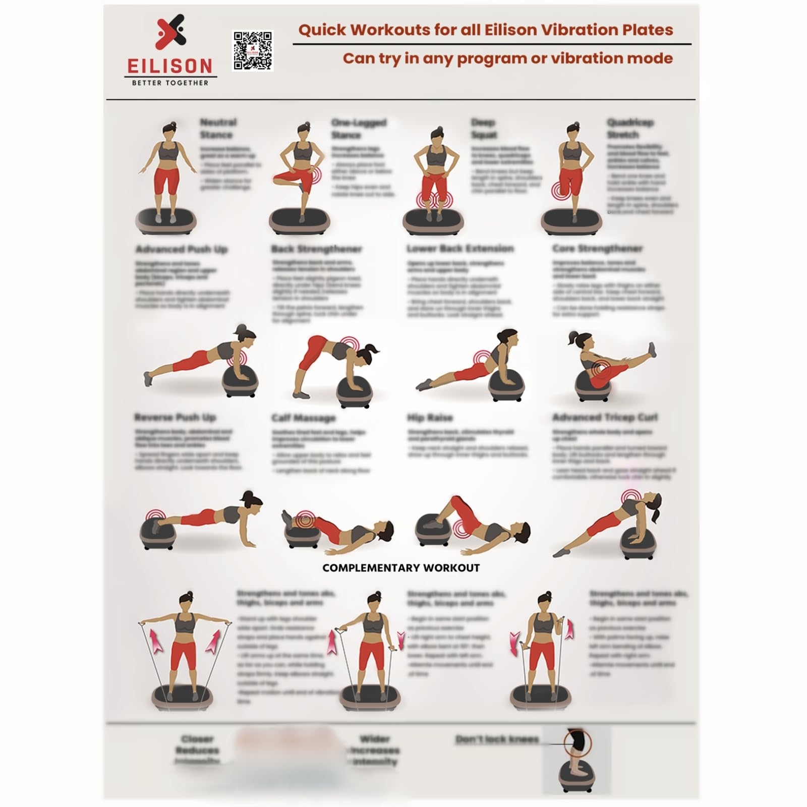 Printable Vibration Machine Exercise Chart Pdf