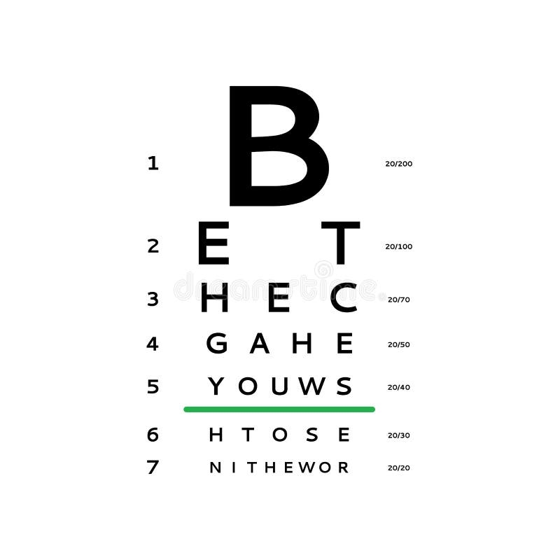 Eye Test Chart Printable A4 Eye Test Chart Printable A4