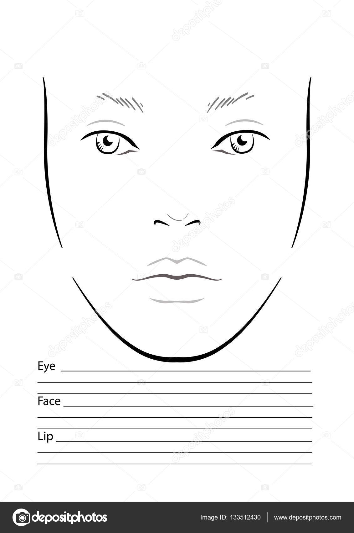 Face Chart Makeup Artist Blank Templat Ilustrasi Vektor Vektor Stok Oleh melanjurga 133512430 Face Chart Makeup Artist Blank Templat Ilustrasi Vektor Vektor Stok Oleh melanjurga 133512430