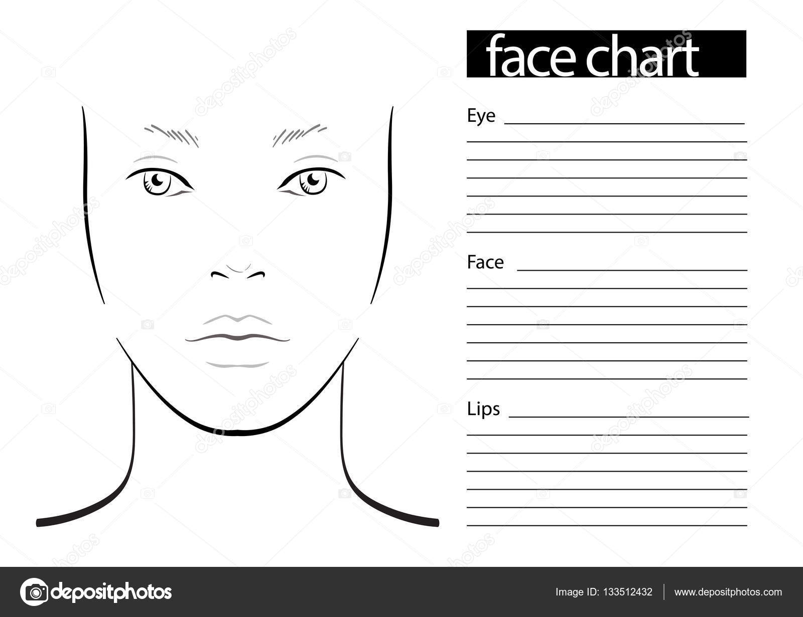 Makeup Face Charts Printable