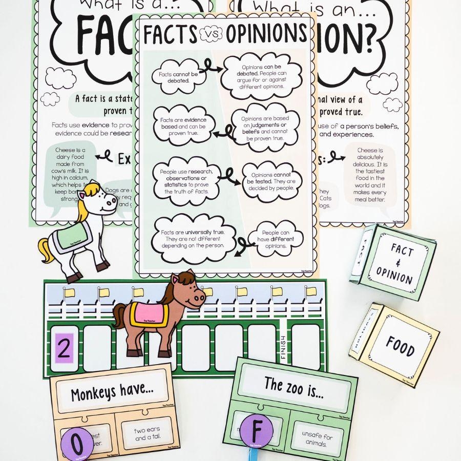 Fact Or Opinion Anchor Charts Top Teacher