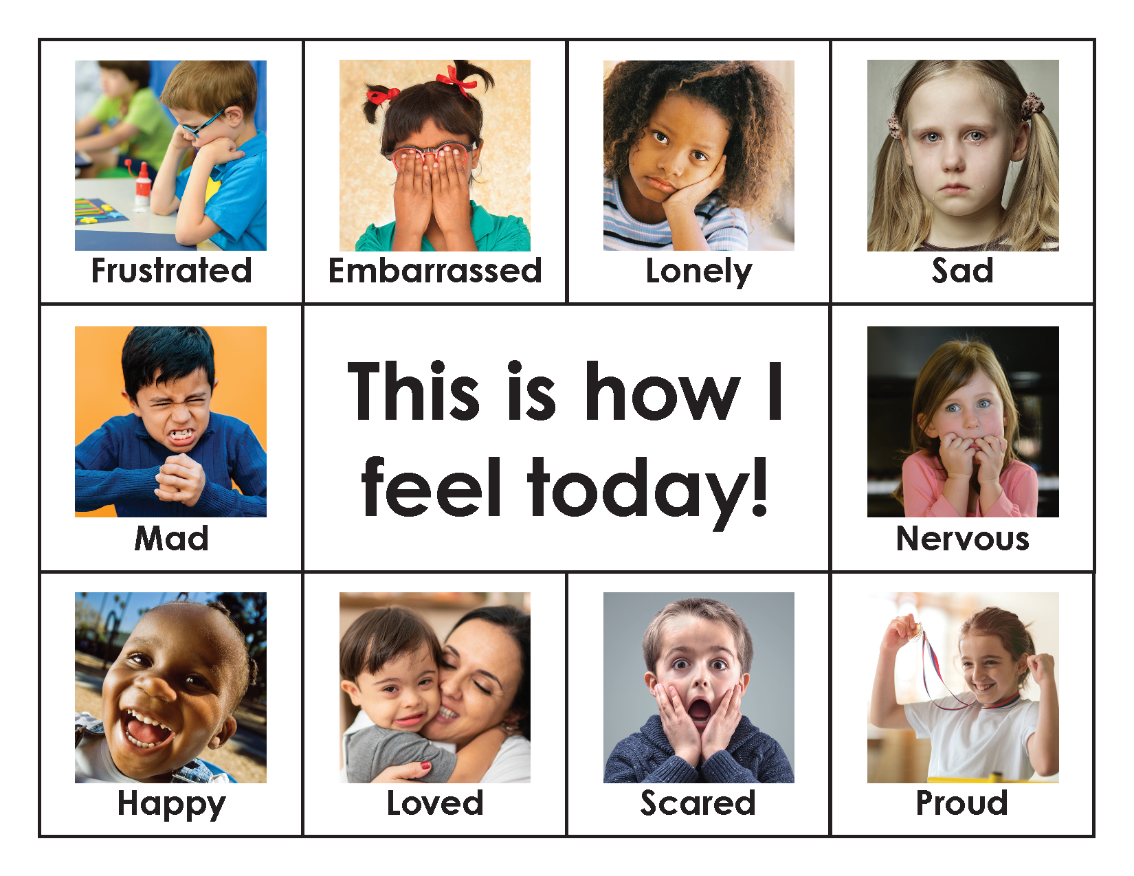 Feeling Faces This Is How I Feel Today Chart And Template National Center For Pyramid Model Innovations Feeling Faces This Is How I Feel Today Chart And Template National Center For Pyramid Model Innovations