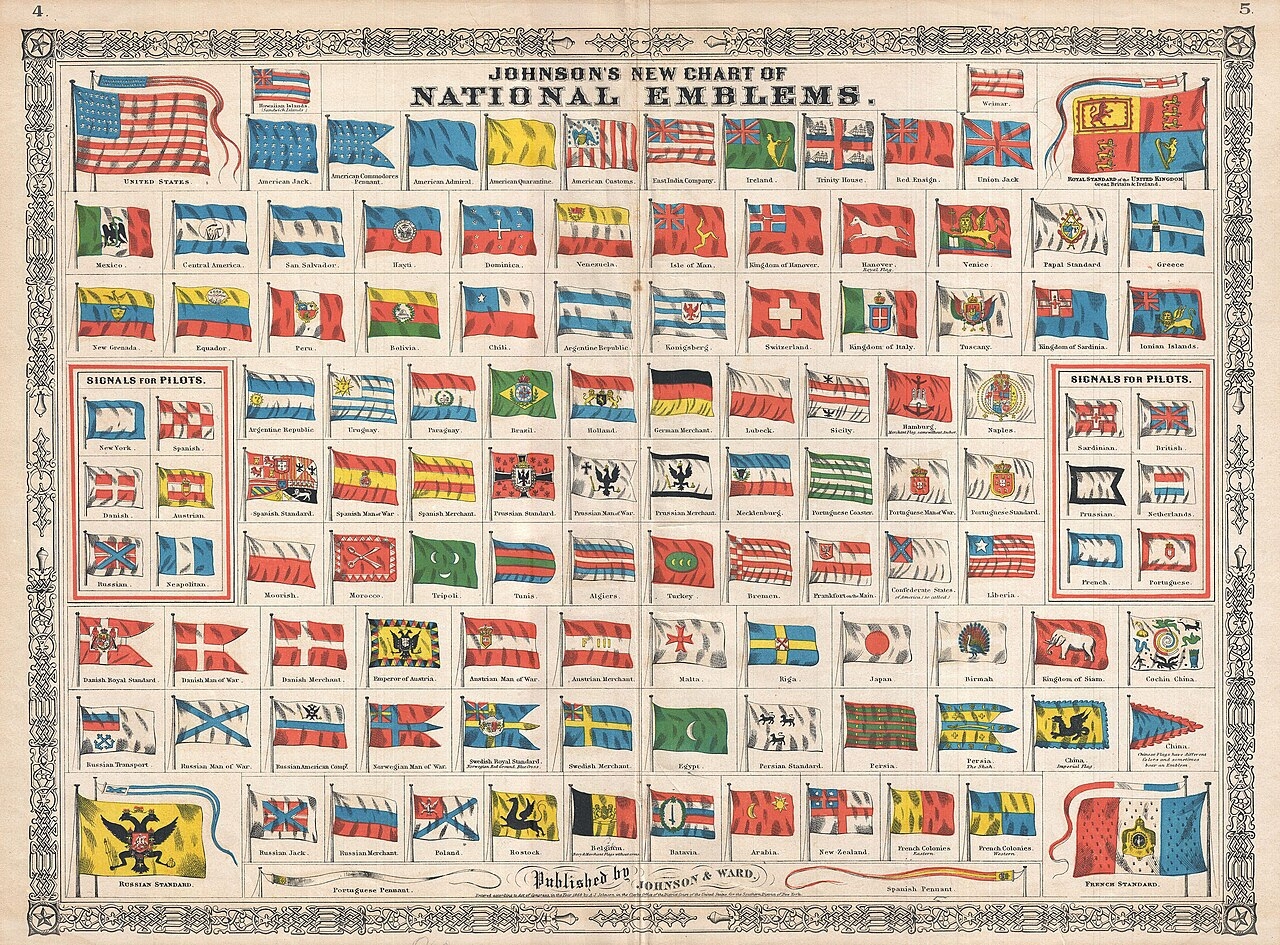 File 1864 Johnson Chart Of The Flags And National Emblems Of The World Geographicus Flags johnson 1864 jpg Wikimedia Commons File 1864 Johnson Chart Of The Flags And National Emblems Of The World Geographicus Flags johnson 1864 jpg Wikimedia Commons