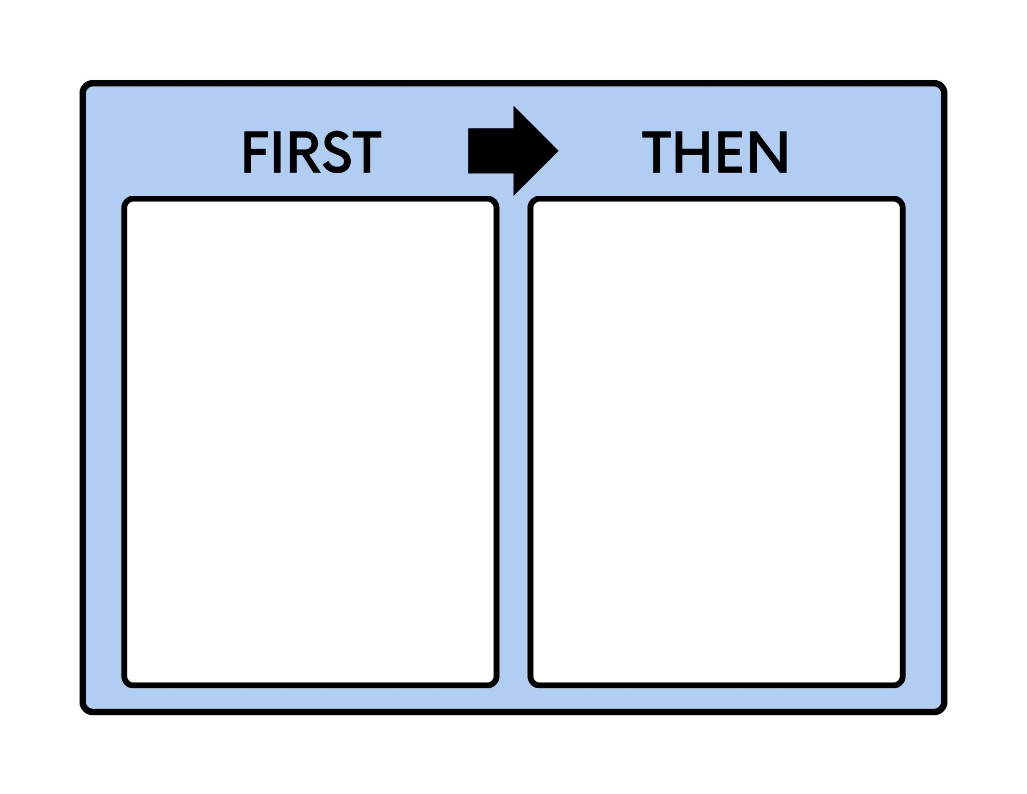 First Then Schedule Chart For School Etsy