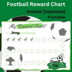 Football Reward Chart For Kids Behavior Tracker printable Etsy