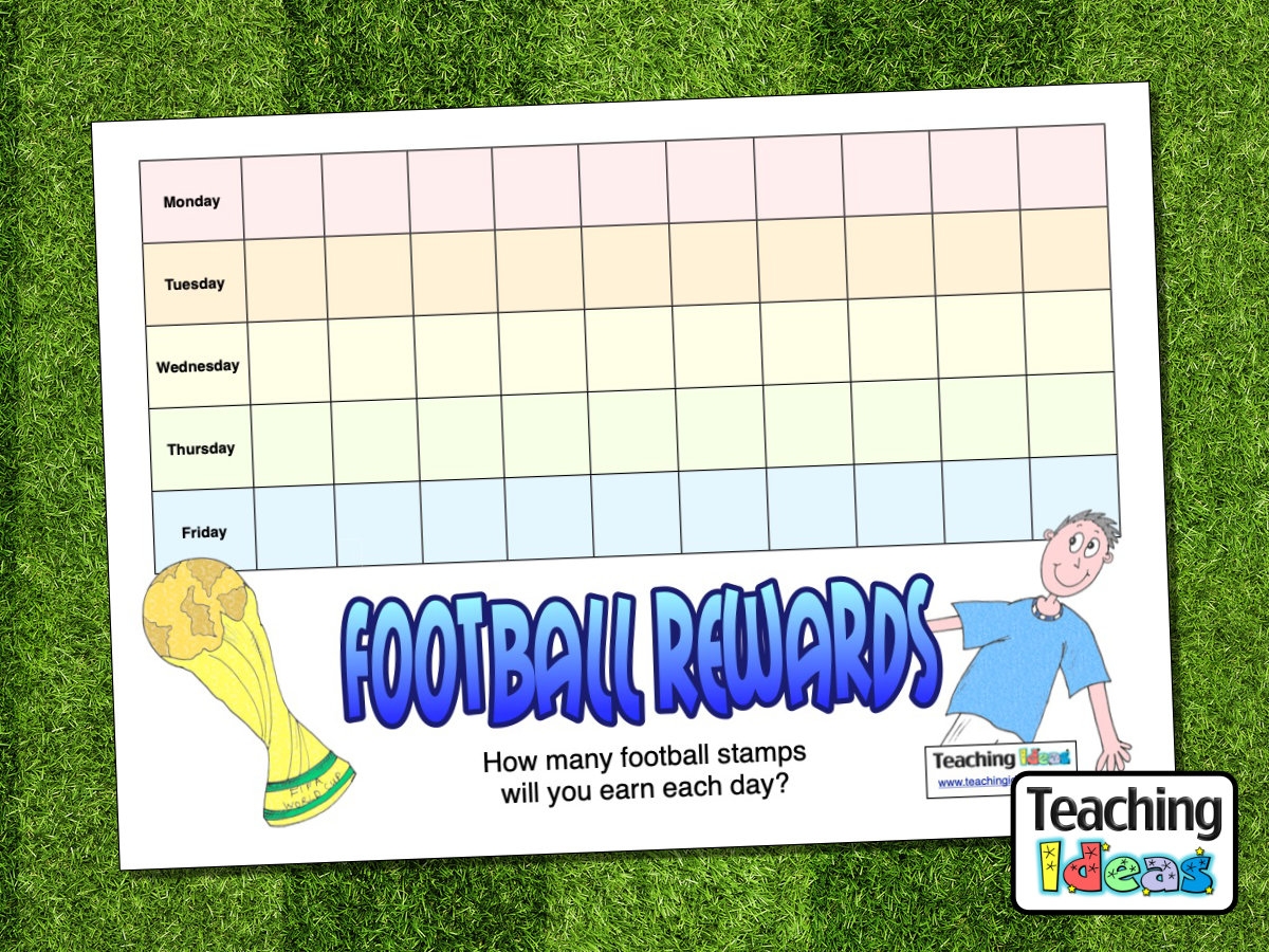 Football Reward Chart Teaching Ideas Football Reward Chart Teaching Ideas