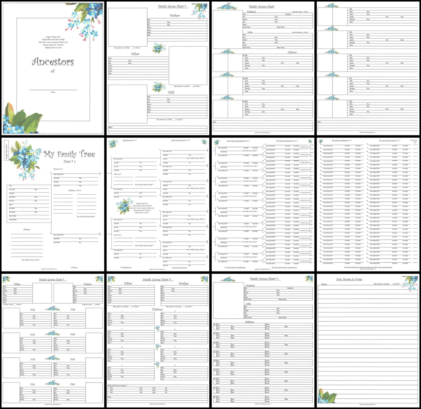 Free Printable Ancestry Chart