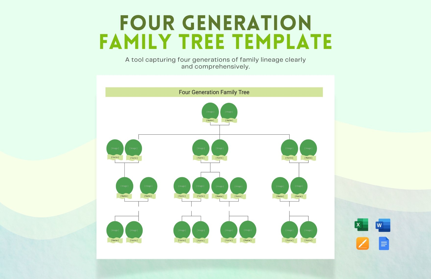 Printable Family Tree Chart 4 Generations Printable Family Tree Chart 4 Generations