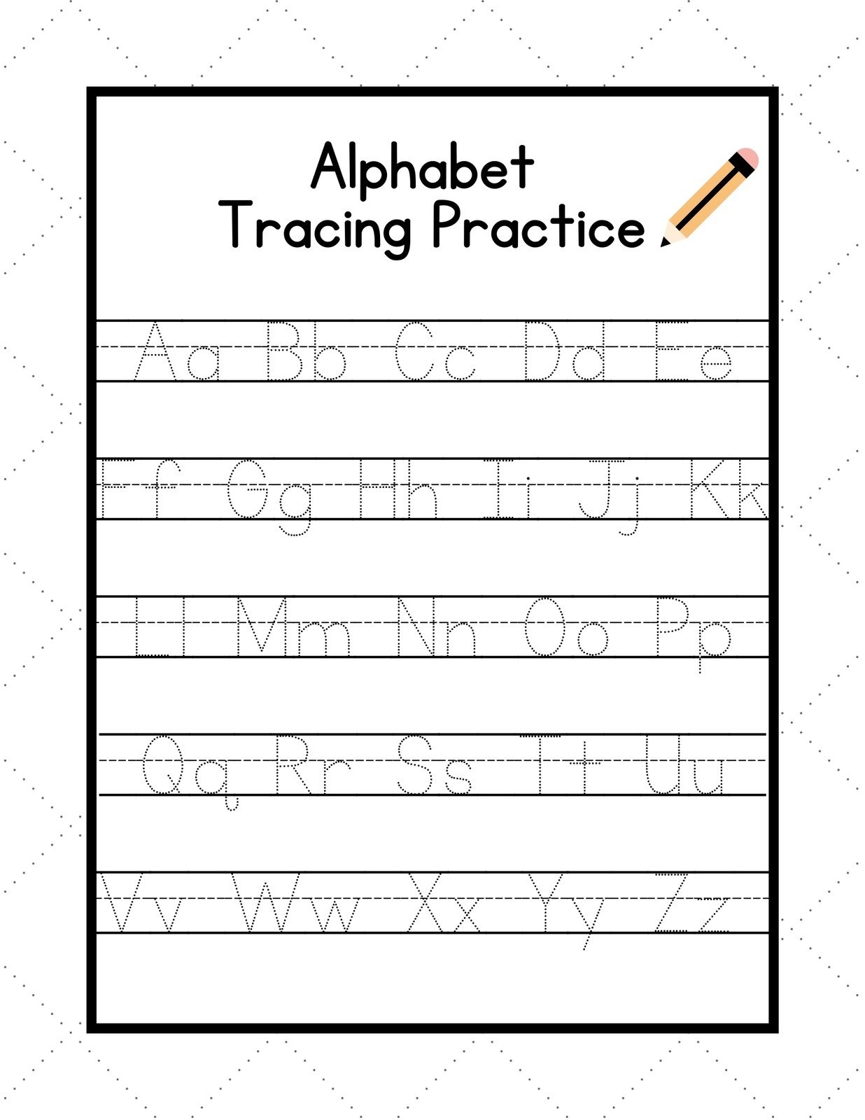Blank Alphabet Chart Free Printable