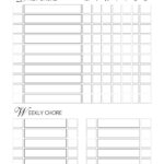 Free And Customizable Chore Templates