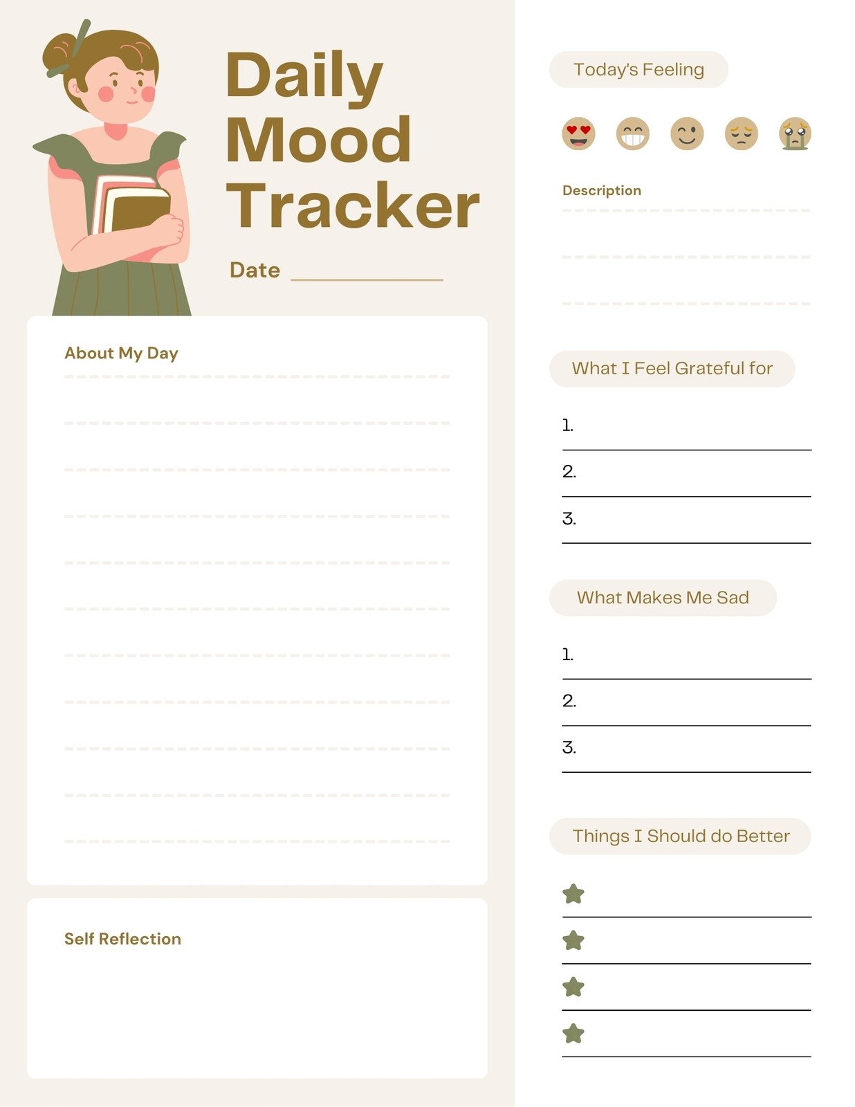 Free And Customizable Mood Templates