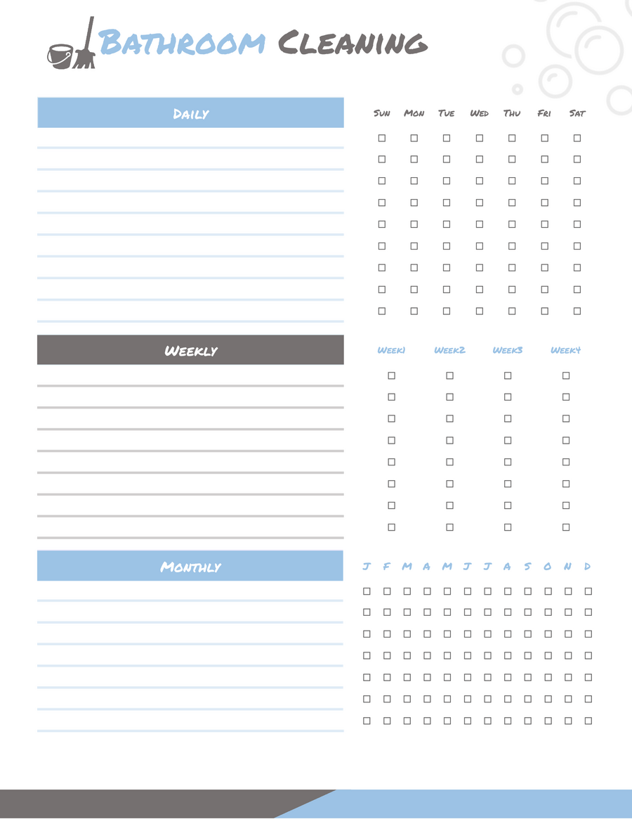 Free Bathroom Cleaning Checklist Template WordLayouts Free Bathroom Cleaning Checklist Template WordLayouts