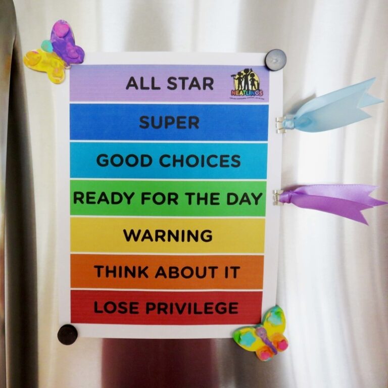Free Behavior Chart For Home By NEATLINGS NEATLINGS