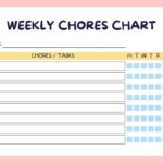 Free Customizable Chore Chart Templates To Print Canva