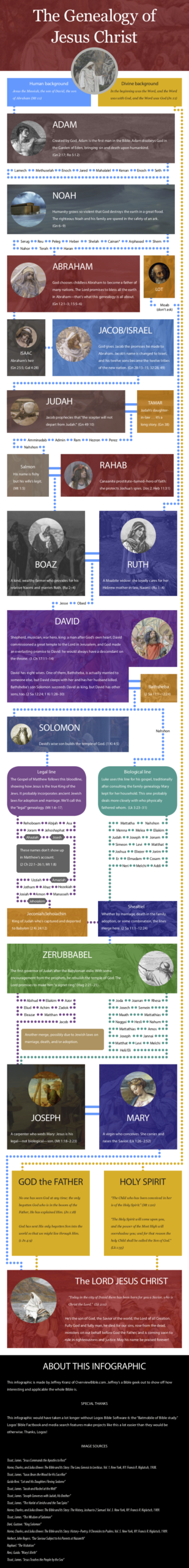 Free Download Infographic On Jesus Genealogy OverviewBible