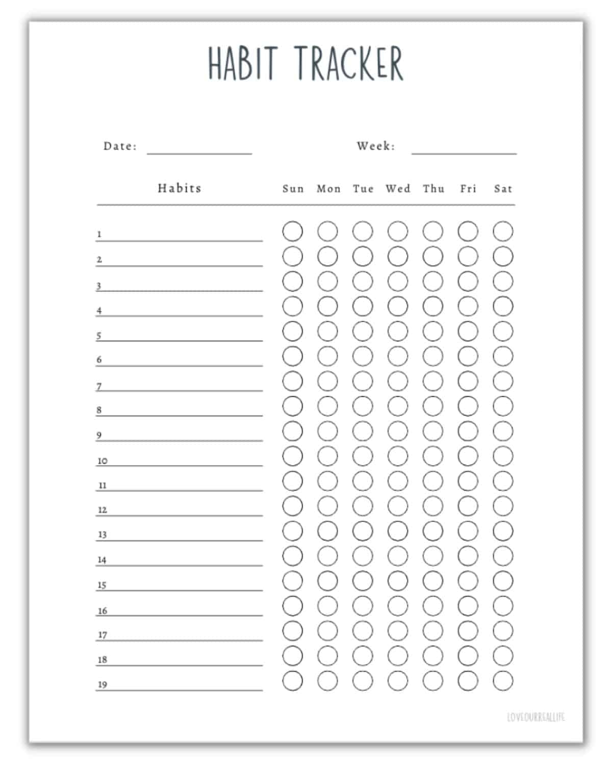 Printable Hydration Charts