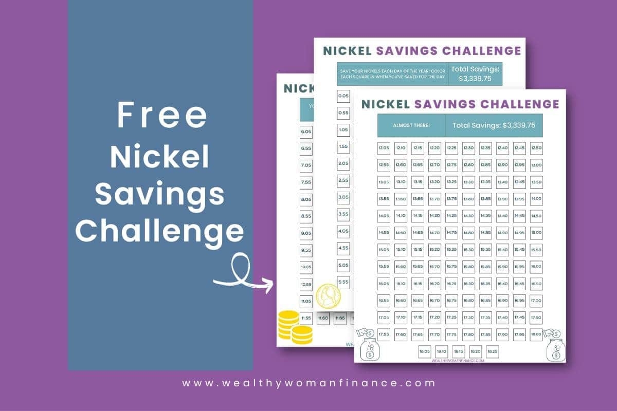 Free Nickel Savings Challenge Printable To Save Over 3000