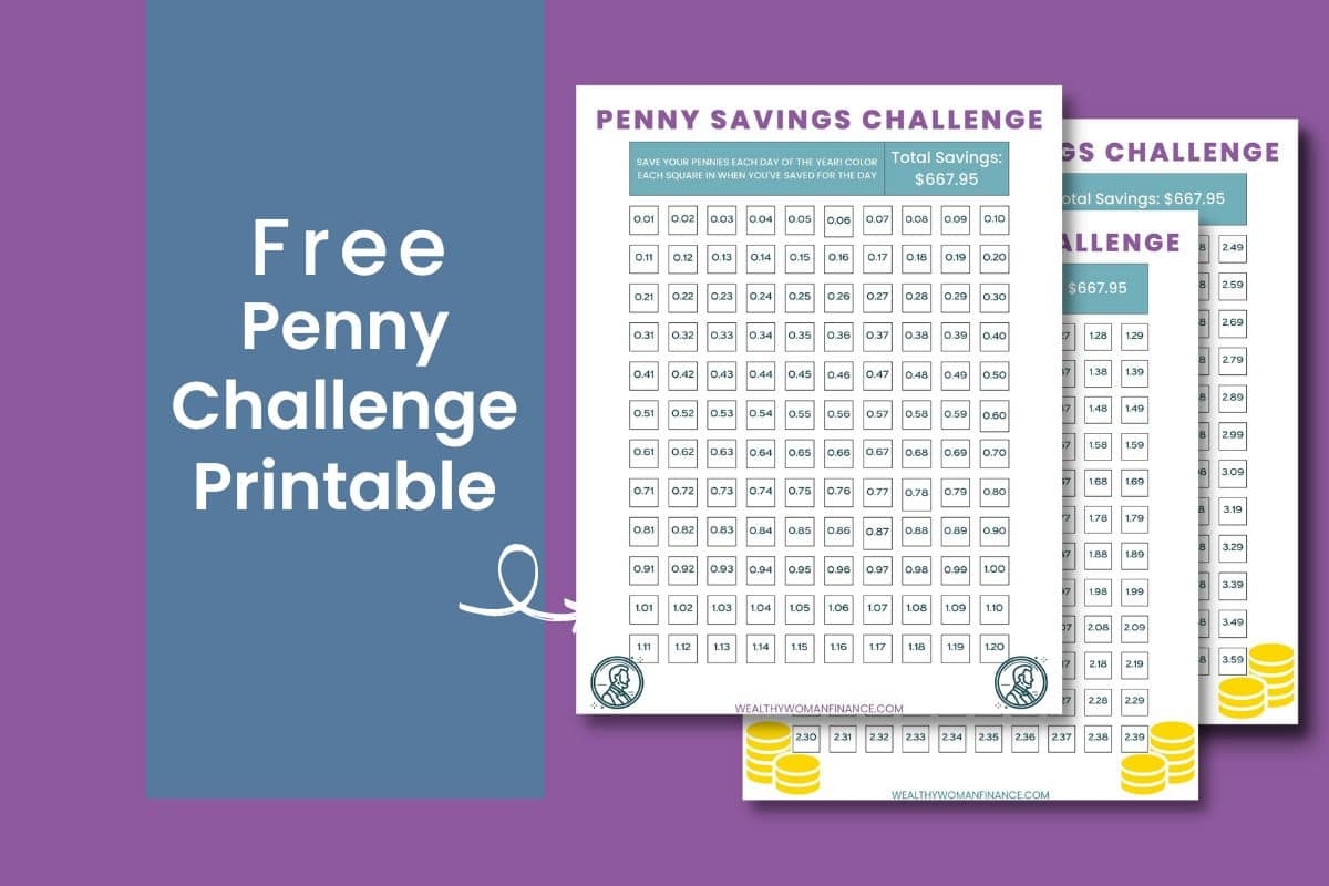 Free Penny Savings Challenge Printable To Save 600 Free Penny Savings Challenge Printable To Save 600