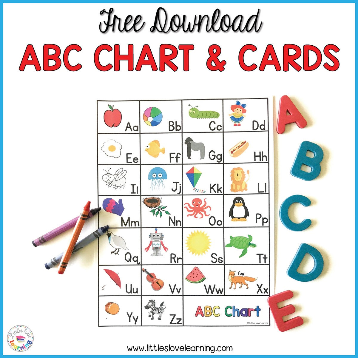 Free Printable Alphabet Chart For Kindergarten