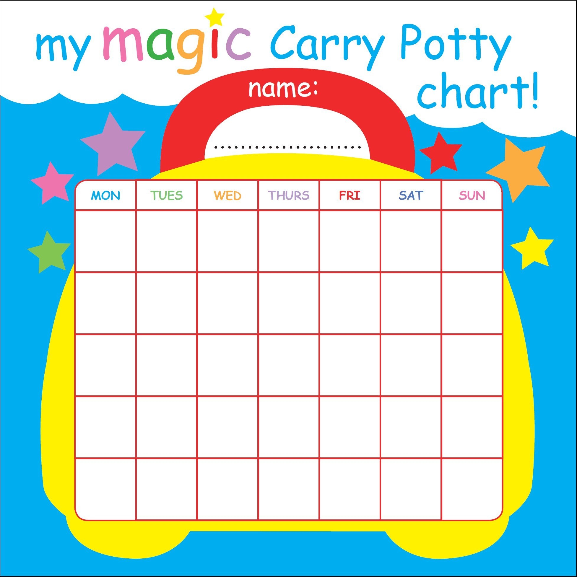 Printable Sticker Chart For Potty Training