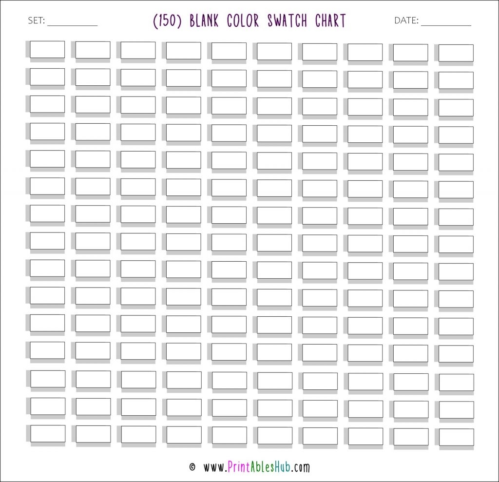 Free Printable 24 50 72 80 100 120 150 168 Blank Color 