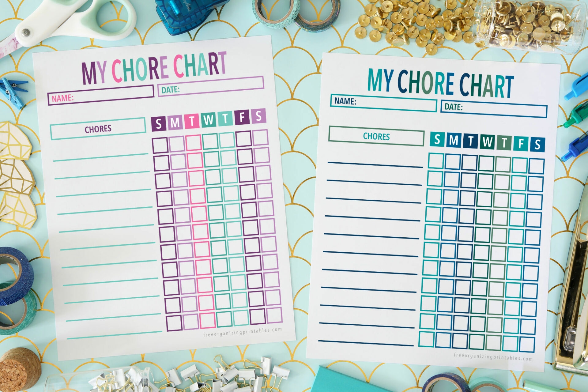 Free Printable Chore Charts For Kids And Adults