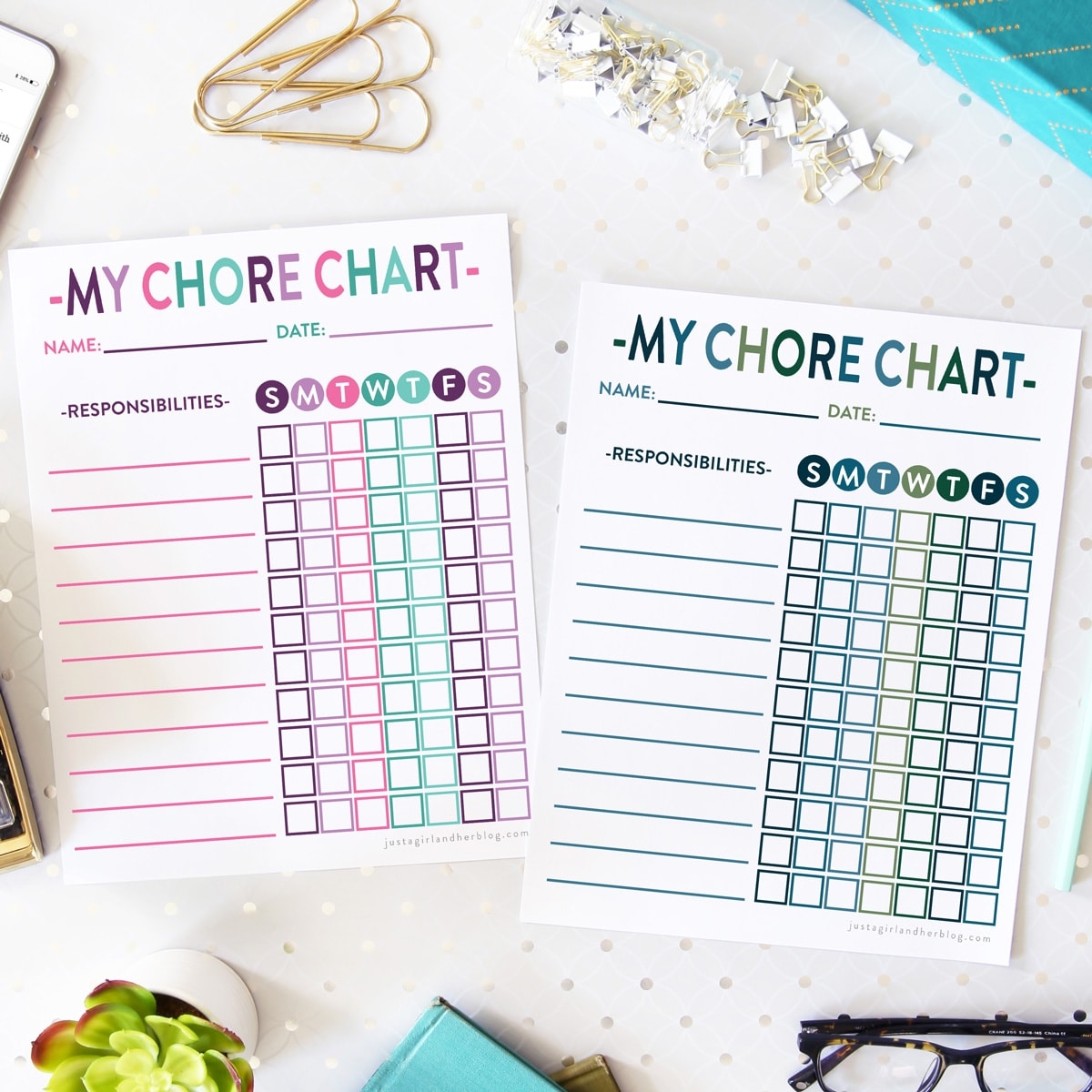 Printable Kids Chore Chart