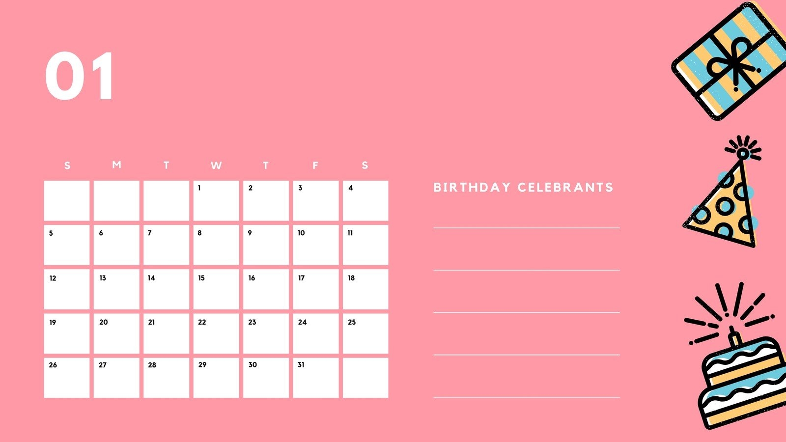Birthday Chart Printable Pdf