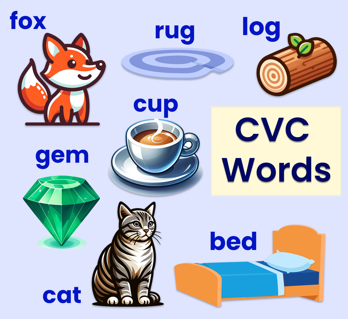 Free Printable CVC Word Lists ABCmouse