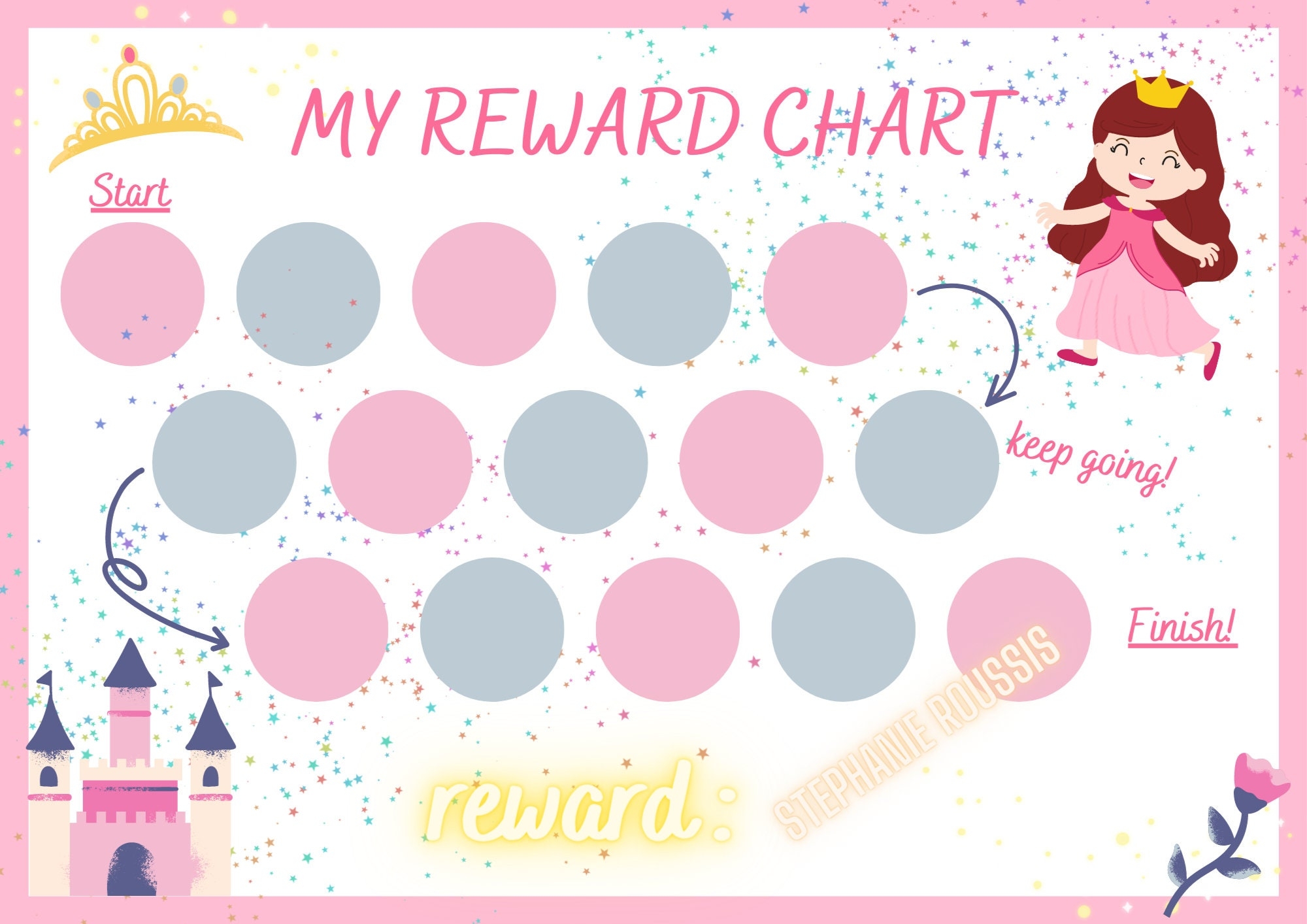Free Printable Disney Princess Reward Chart Free Printable Disney Princess Reward Chart