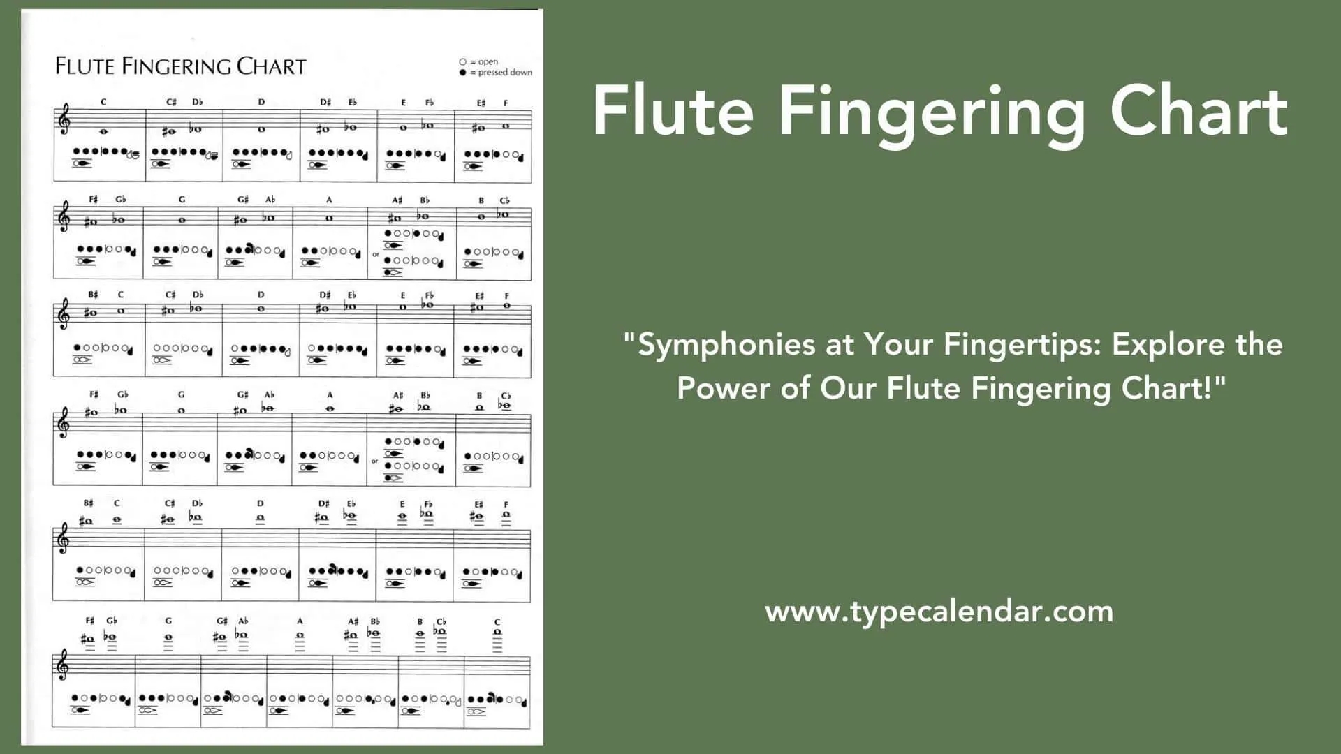 Free Printable Flute Fingering Charts PDF High Notes For Beginners