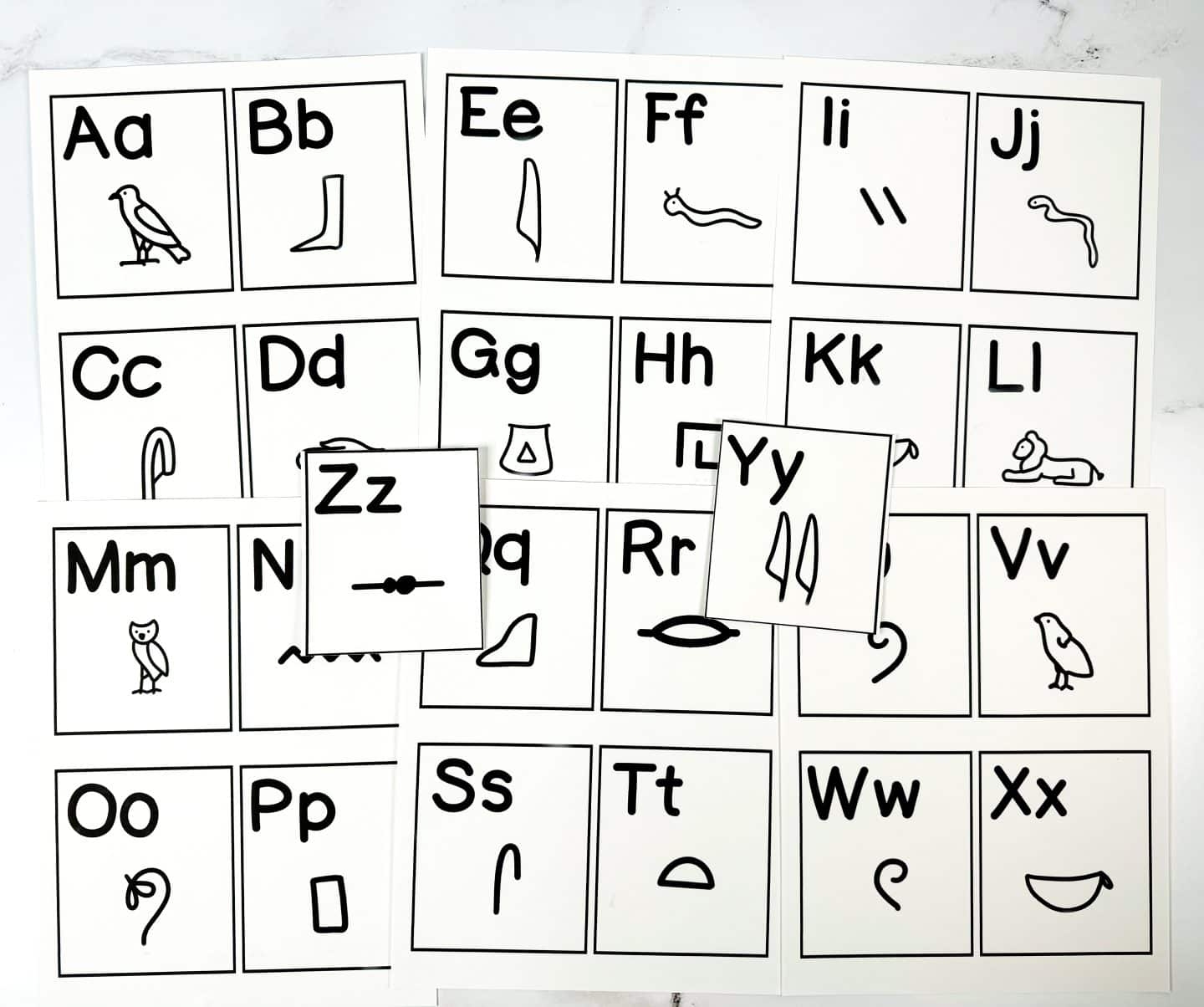 Free Printable Hieroglyphics Worksheets For Kids