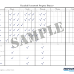 Free Printable Homework Chart From Empowering Parents