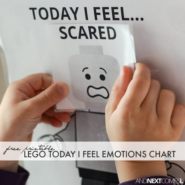 Free Printable LEGO Today I Feel Emotions Chart And Next Comes L Hyperlexia Resources