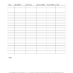 Free Printable Mileage Logs