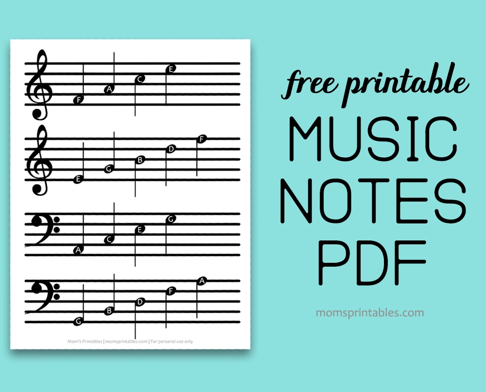 Free Printable Piano Note Chart