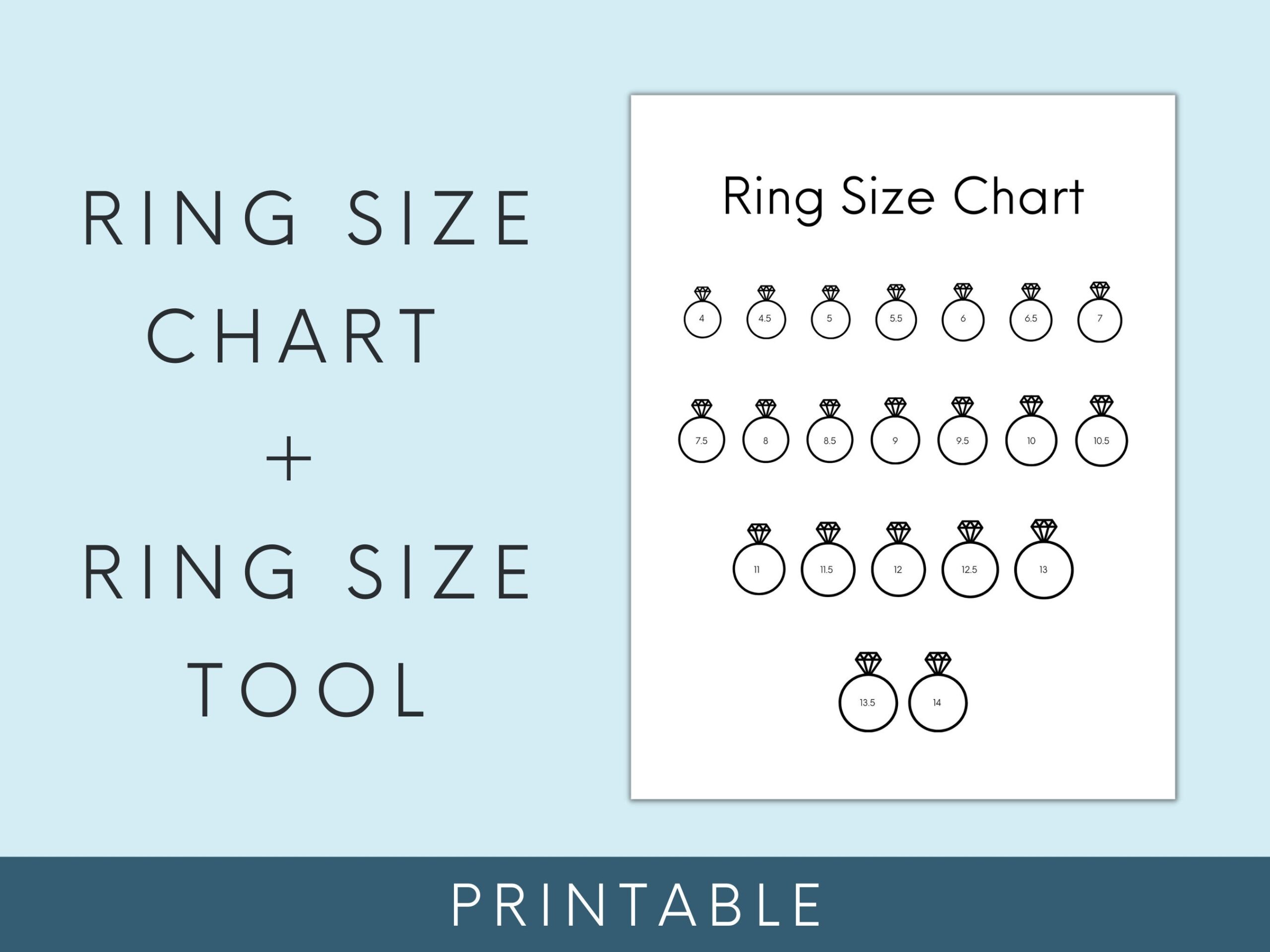 Free Printable Ring Size Chart Pdf Free Printable Ring Size Chart Pdf