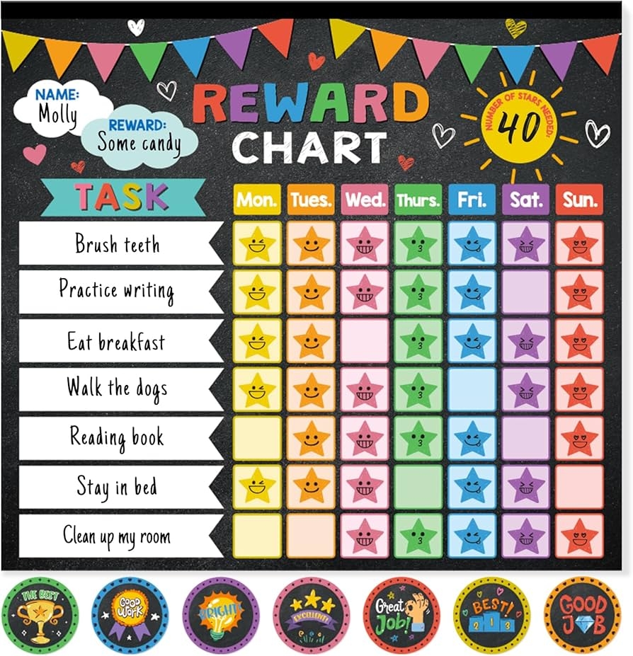 Free Printable Printable Chore Chart Reward Stickers Chore Chart For Kids